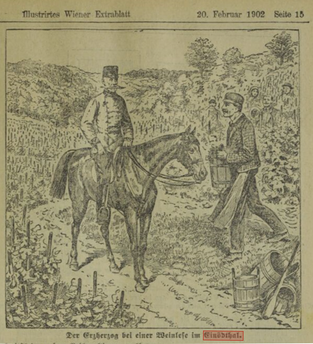 1902 Erzherzog Rainer in der Einöde